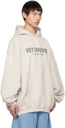 VETEMENTS Gray 'Limited Edition' Hoodie
