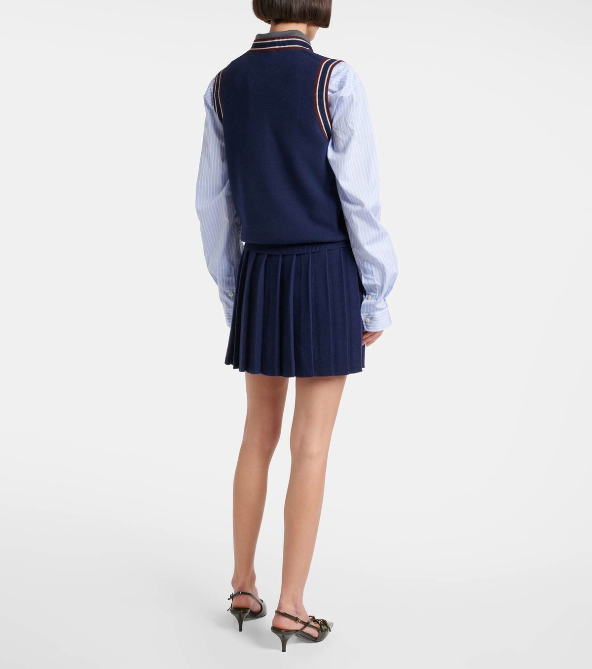 Miu Miu Wool and cashmere sweater vest