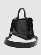 VERSACE Small Croc Embossed Leather Bag