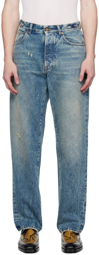 Photo: DARKPARK Blue Mark Jeans