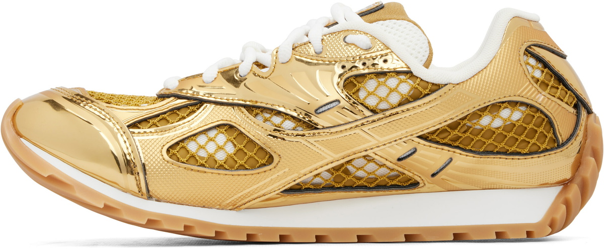 Bottega Veneta Gold Orbit Sneakers