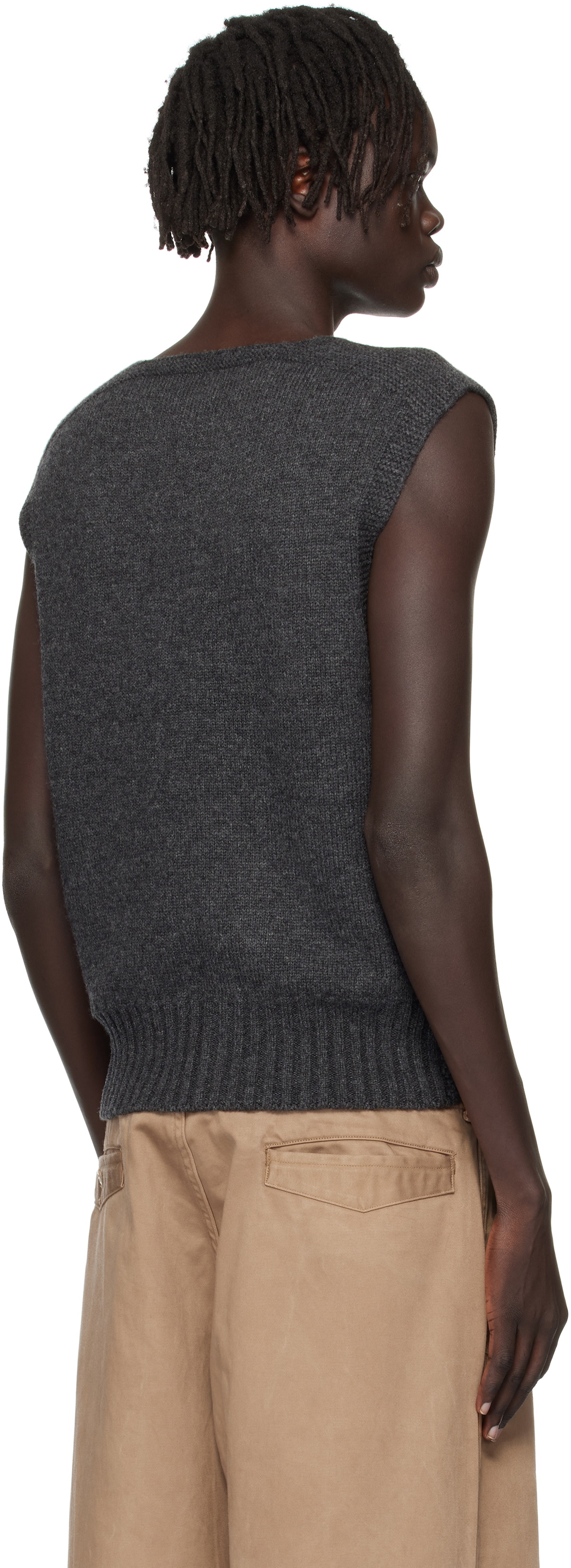 Taiga Takahashi Gray Lot. 528 A.R.C Sweater Vest