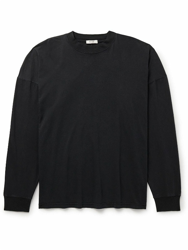 Photo: The Row - Dolino Cotton-Jersey T-Shirt - Black