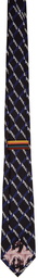 Paul Smith Black Silk Logo Tie