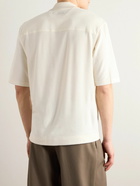 Zegna - Cotton and Silk-Blend Terry Shirt - White