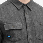 KAVU Men's Langley Flannel Overshirt in Moonless Night