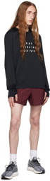 Nike Burgundy Brief-Lined Shorts