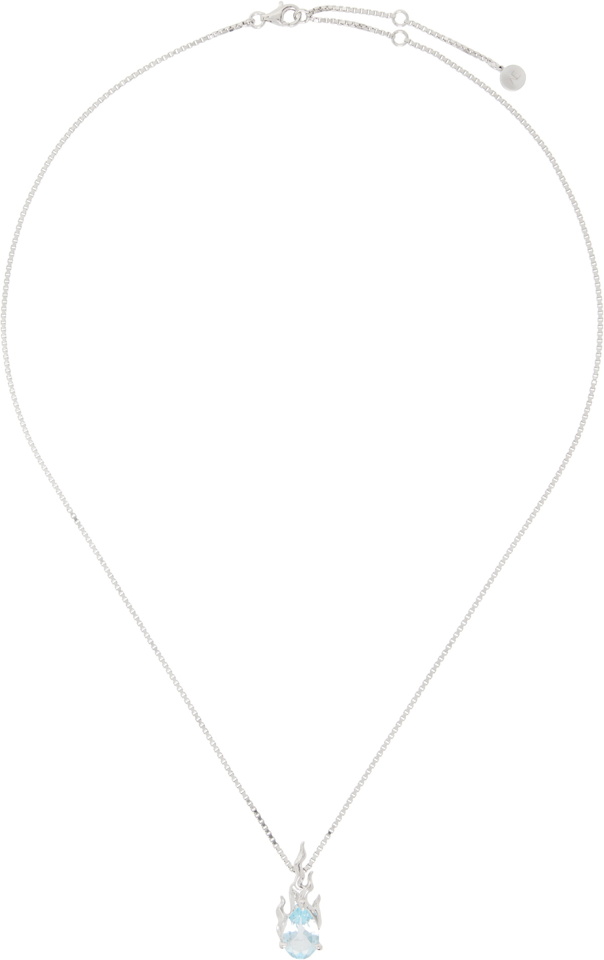 Alan Crocetti Silver Mini Gem in Heat Necklace