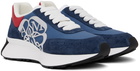 Alexander McQueen Blue Sprint Runner Sneakers