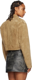 HALFBOY Khaki Chiodo Suede Jacket