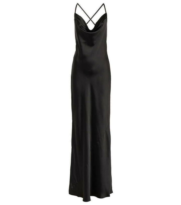 Photo: Norma Kamali Satin slip dress