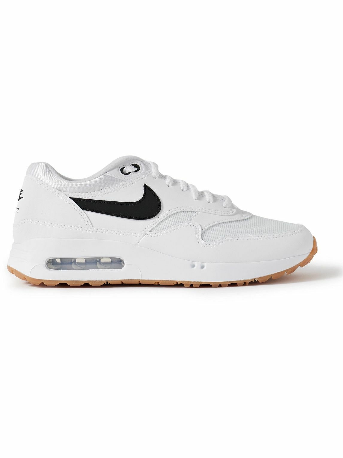 Photo: Nike Golf - Air Max 1 '86 OG G Leather and Mesh Golf Sneakers - White