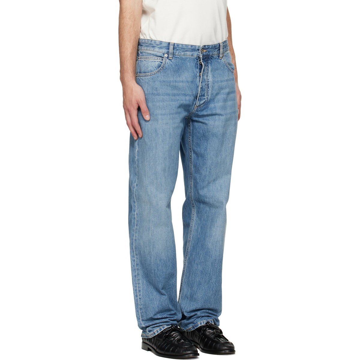 Bottega Veneta Blue Faded Jeans