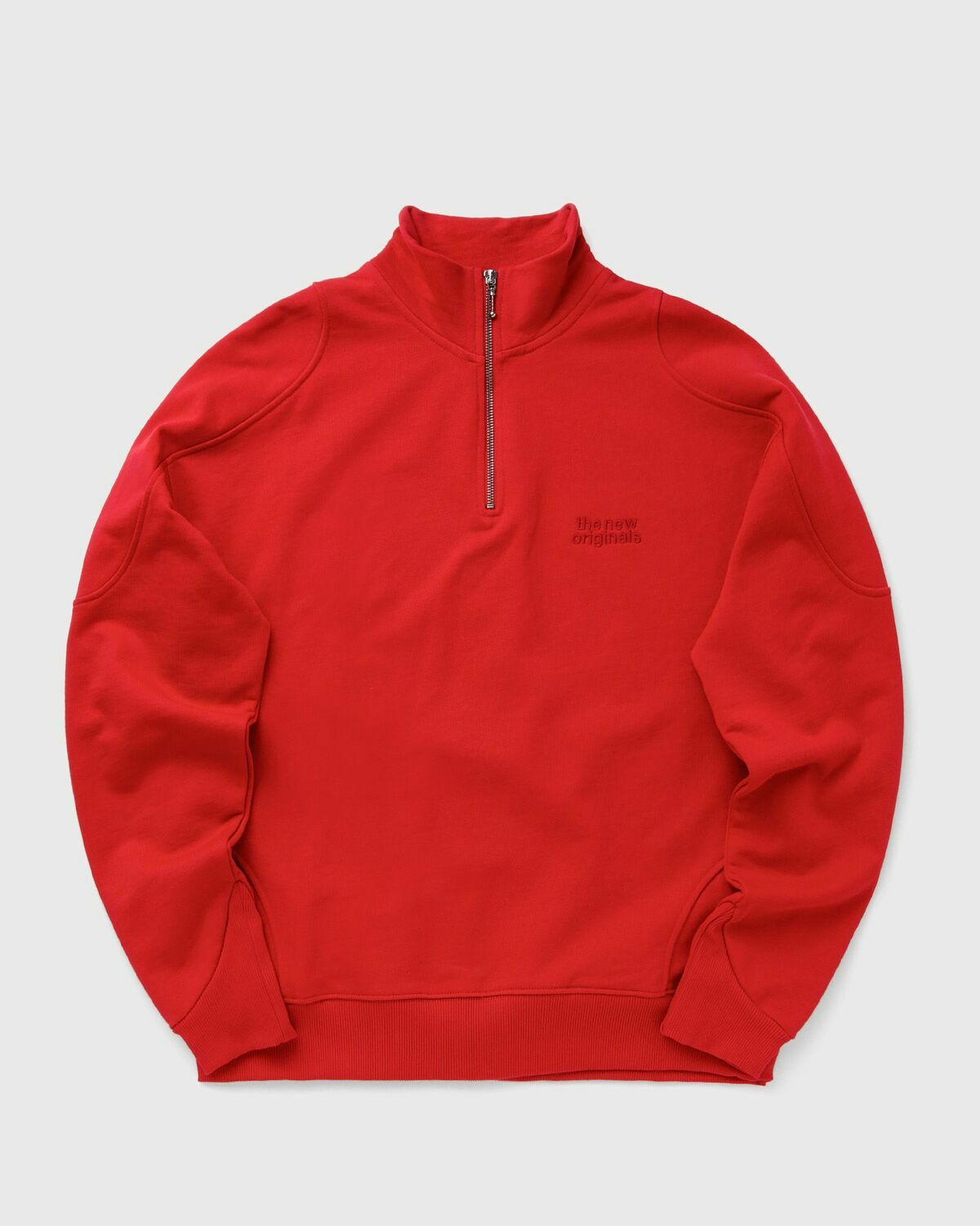 The New Originals EMBLEM HALF-ZIP SWEATER Red Men