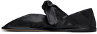 HEREU Black Llasada Supple Shiny Ballerina Flats