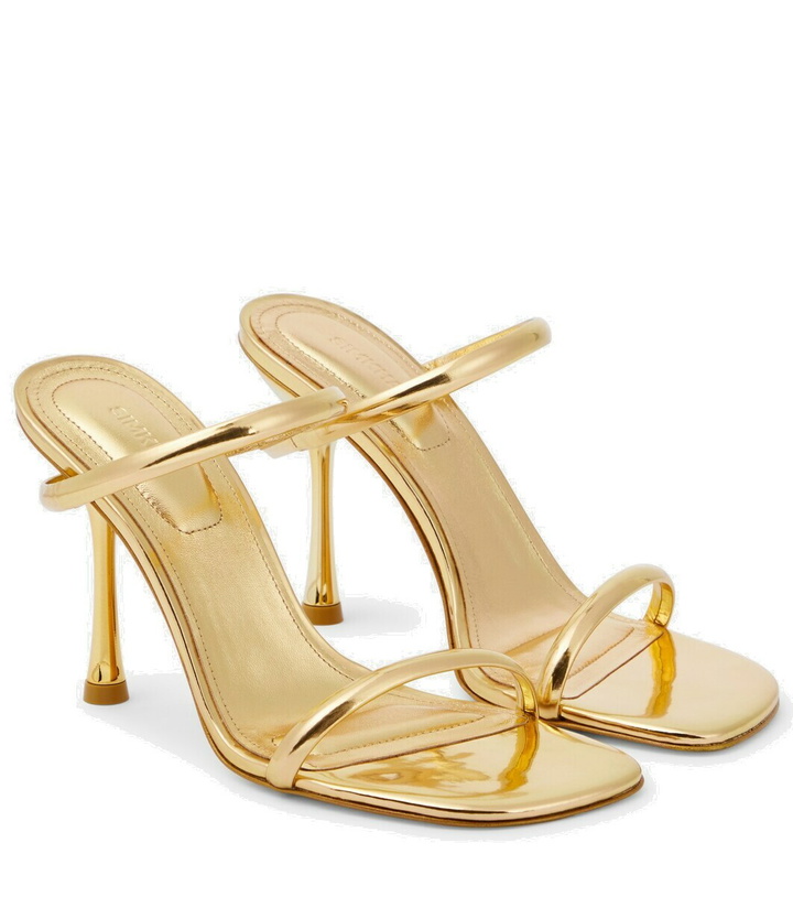 Photo: Simkhai Siren metallic leather sandals