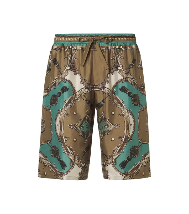Photo: Dolce&Gabbana Printed silk twill shorts