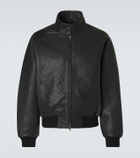 Studio Nicholson Over leather bomber jacket