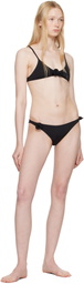 Coperni Black Flower Bikini Bottom