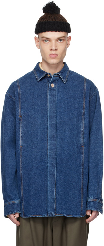 Photo: Magliano Navy Bomber Denim Shirt