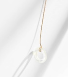Mateo 14kt gold pendant necklace with mother-of-pearl