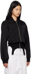 Dion Lee Black Convertible Rib Reversible Bomber Jacket