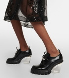 Simone Rocha Embellished leather Derby pumps