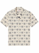 Orlebar Brown - Marne Camp-Collar Floral-Jacquard Cotton-Blend Shirt - White