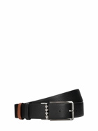 VALENTINO GARAVANI - 35mm Reversible Buckle Leather Belt