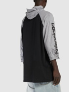 BALENCIAGA 3b Stencil Hooded Stretch Cotton T-shirt