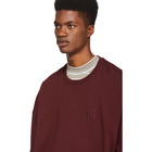 Alexander McQueen Burgundy Logo Sweatshirt