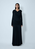 GANNI Ruched Maxi Dress