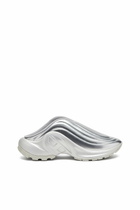 Diesel Metallic mules - Sneakers - Unisex - Silver