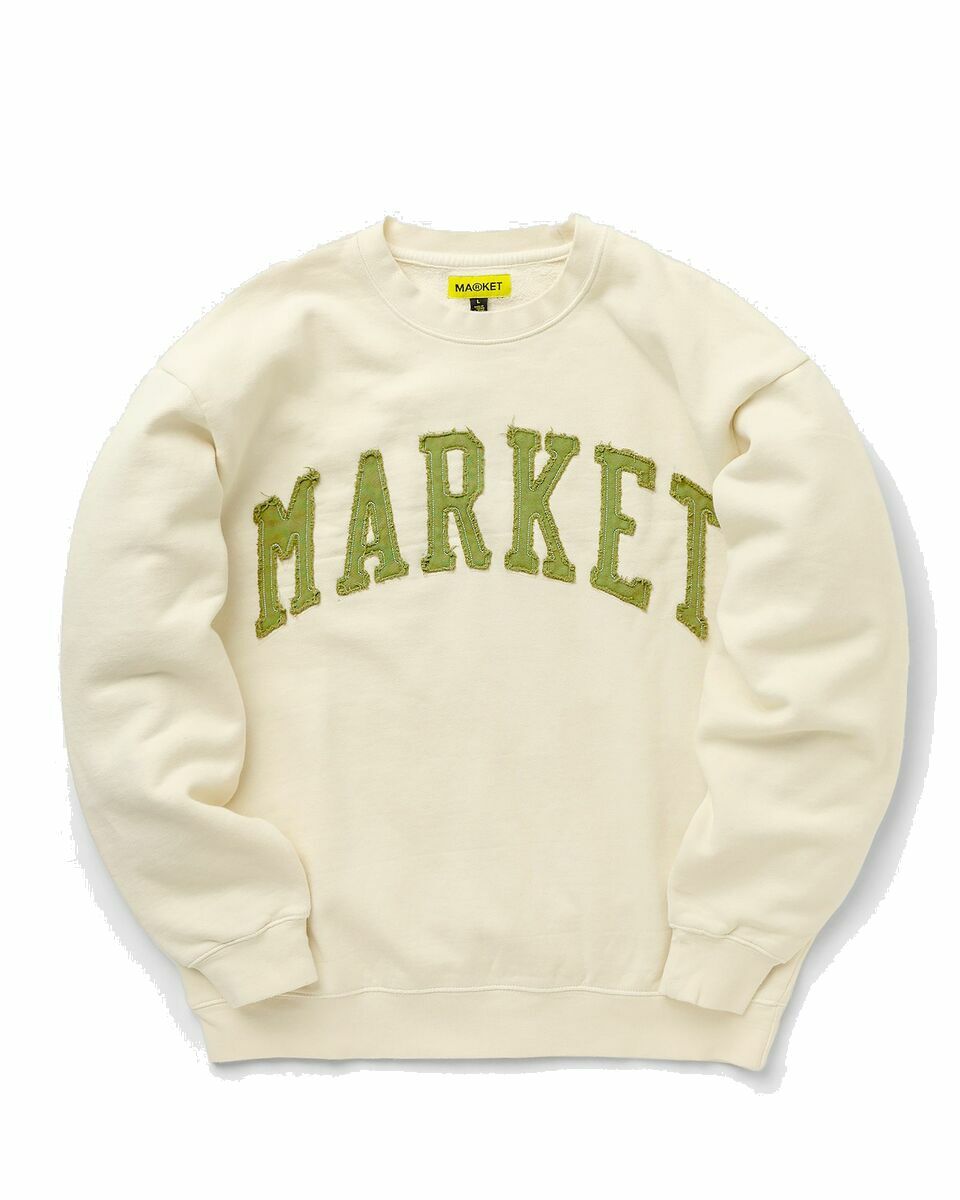 Photo: Market Market Vintage Wash Crewneck Beige - Mens - Sweatshirts