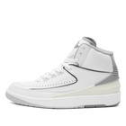 Air Jordan 2 Retro GS Sneakers in White/Cement Grey