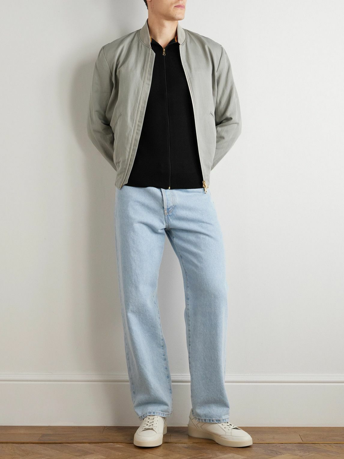 Paul Smith - Merino Wool Zip-Up Cardigan - Black