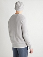 Onia - Waffle-Knit Cotton and Cashmere-Blend Sweater and Beanie Set - Gray