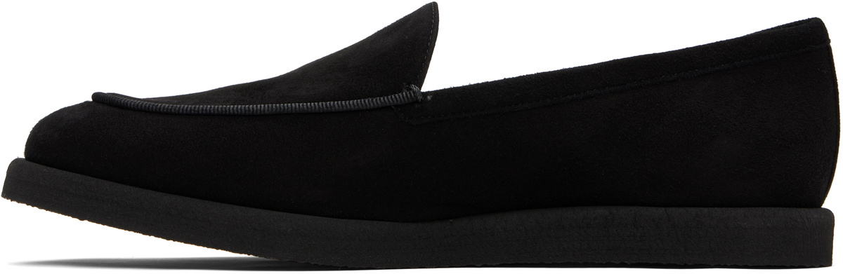 Max Mara Black Soft Moc Loafers