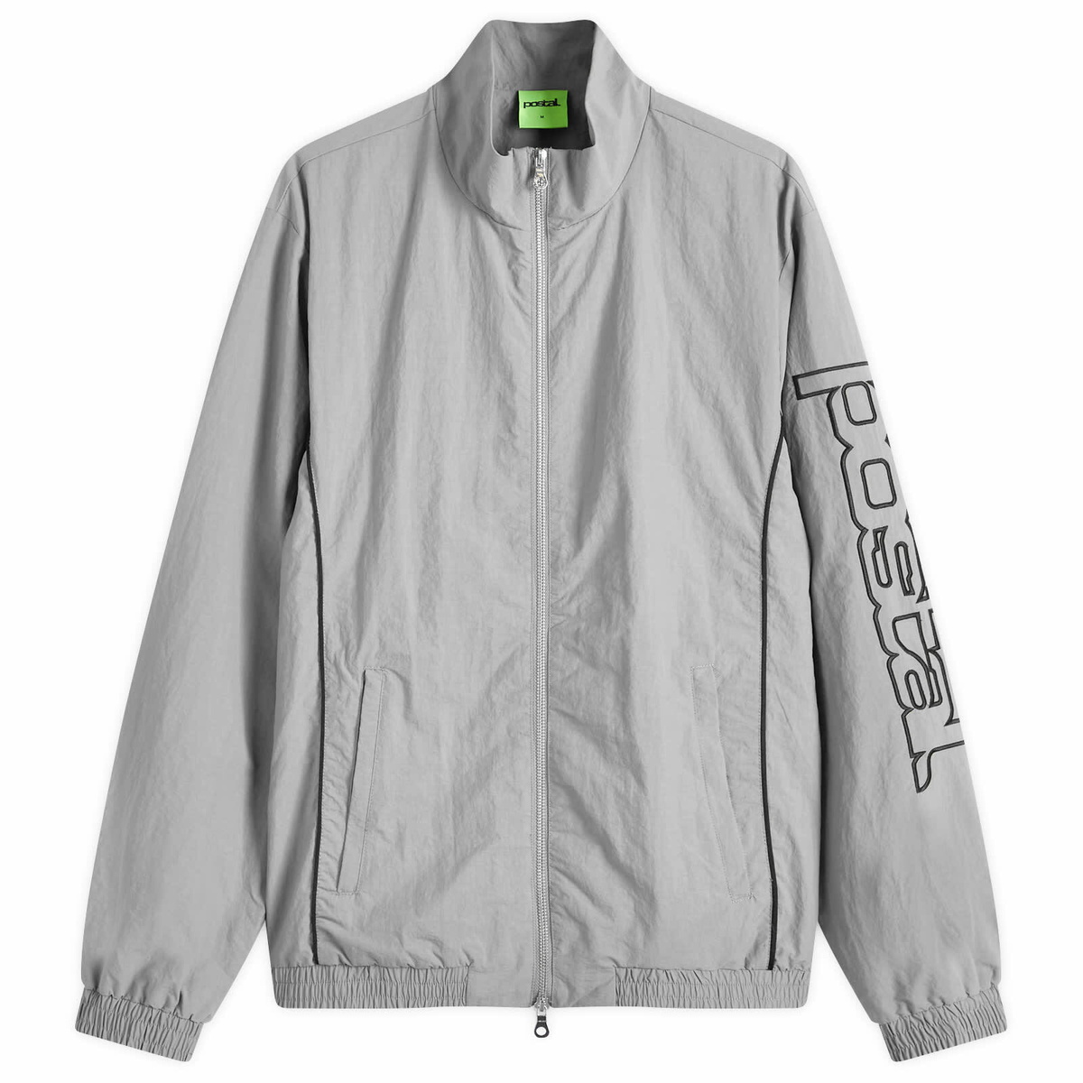 POSTAL Men's Arm Logo Track Jacket in Urban Grey