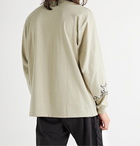 WTAPS - Embroidered Logo-Print Cotton-Blend Jersey T-Shirt - Brown