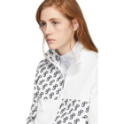 Saks Potts White Athlete Track Jacket