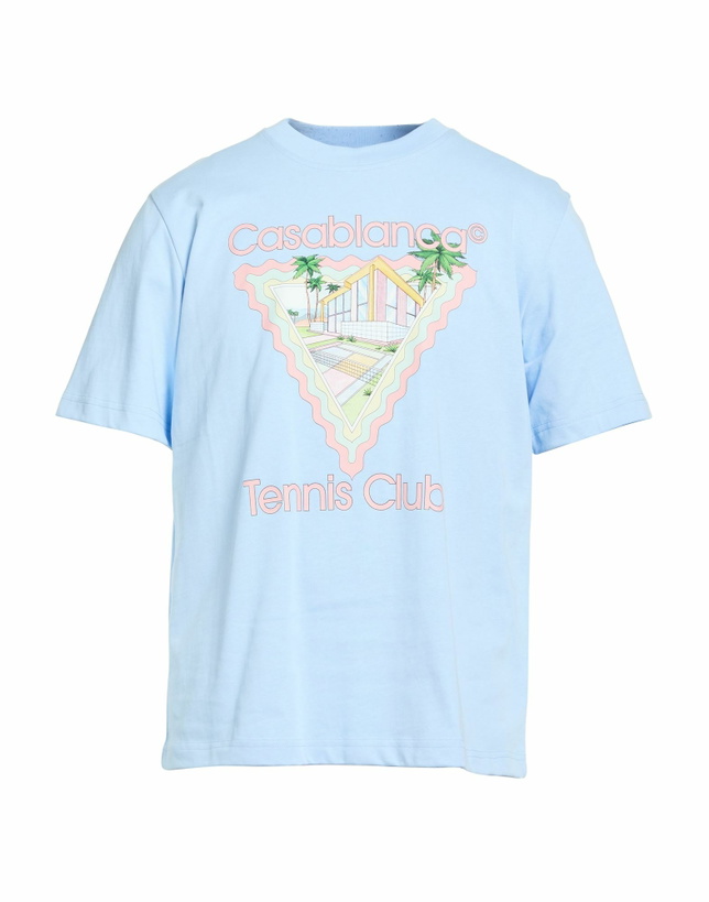 Photo: Casablanca Mens T-shirt Sky in Blue