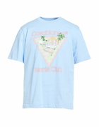 Casablanca Mens T-shirt Sky in Blue