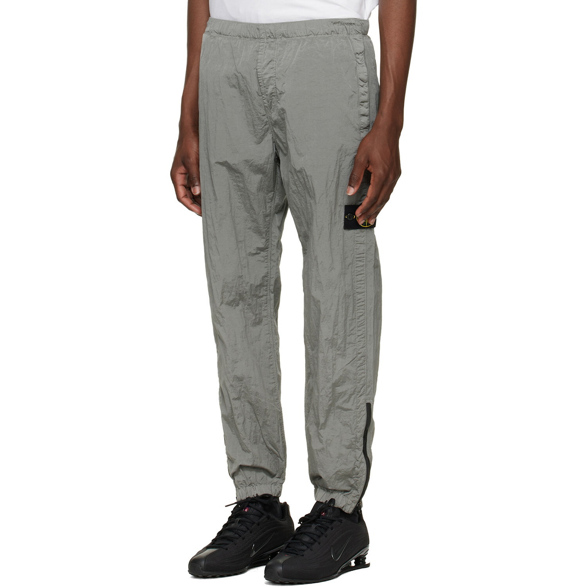 Stone Island Gray 3100035 Nylon Metal ECONYL Trousers