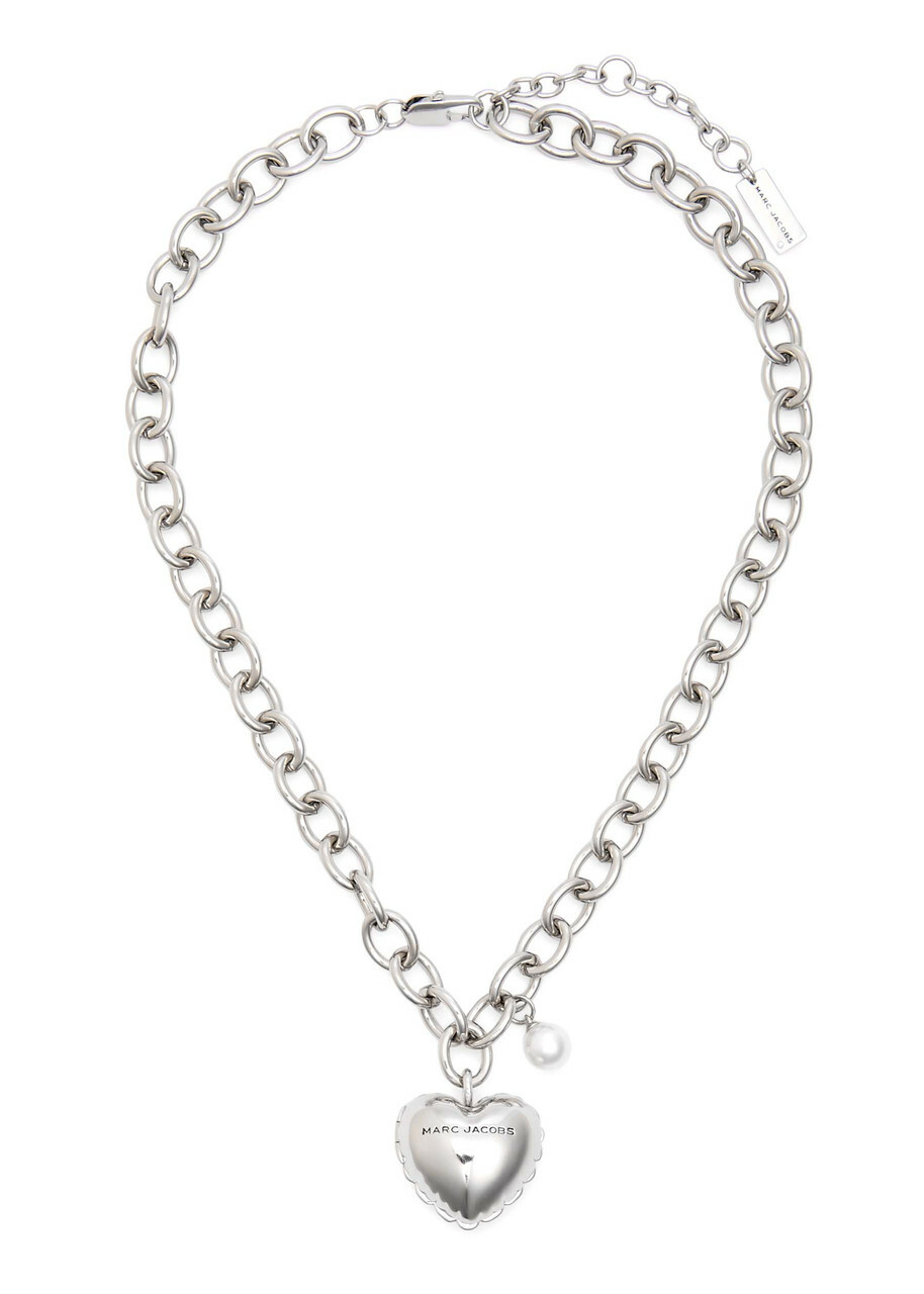 MARC JACOBS｜ (Heart Balloon Locket (2S5JNC001J08 029)) Marc Jacobs The Heart Balloon Locket Necklace - Silver - One