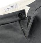 Freemans Sporting Club - Slim-Fit Brushed Cotton-Twill Trousers - Gray