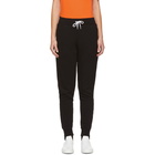 Maison Kitsune Black Fox Patch Jogg Lounge Pants