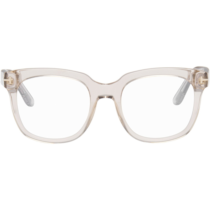 Photo: TOM FORD Pink Blue Block Large Glasses