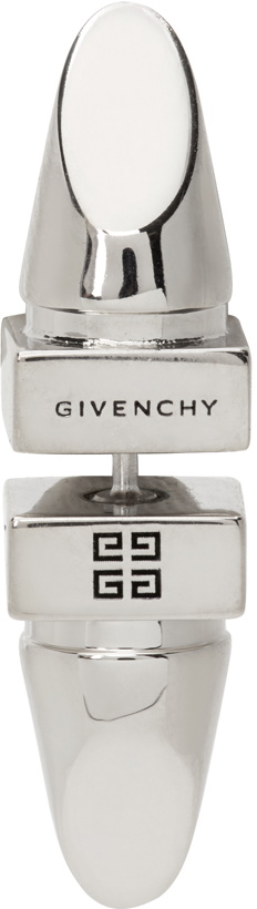 Photo: Givenchy Silver G Studs Earrings