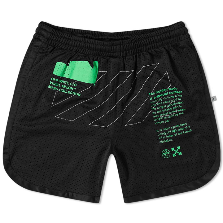 Photo: Off-White Arch Shapes Mesh Short